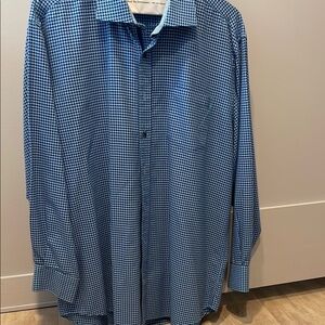 Men's Blue Houndstooth Shirt